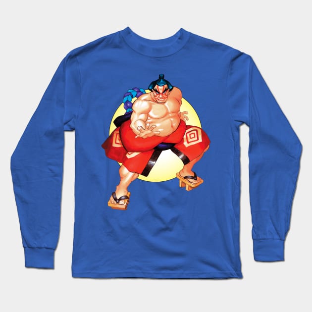 Rikishi Rank Sumo Long Sleeve T-Shirt by winsarcade